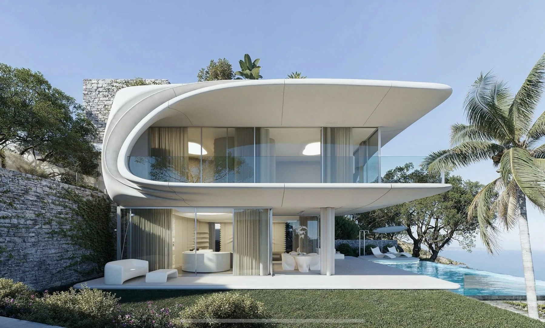 Luxury 3D-printed residential architecture